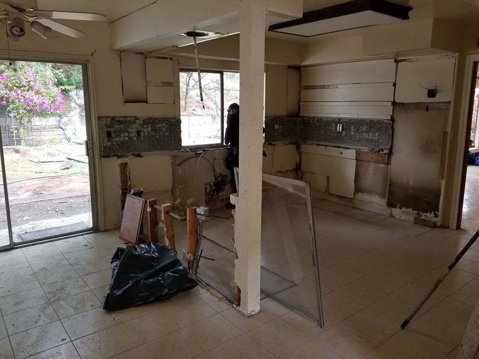 Kitchen remodel — demolition stage